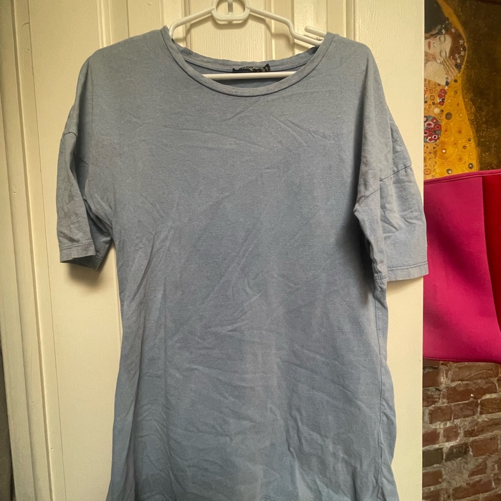 Light Blue T-Shirt Dress